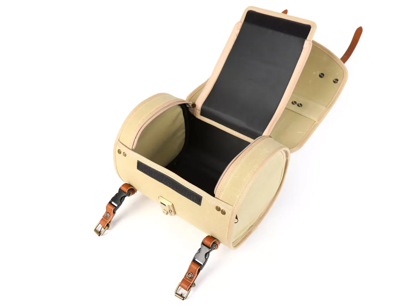 Roltas (Klein) Voor Bagagedrager (Alternatief Voor Topkoffer) Moto Nostra Classic Waxed Canvas' 330x190x180mm 