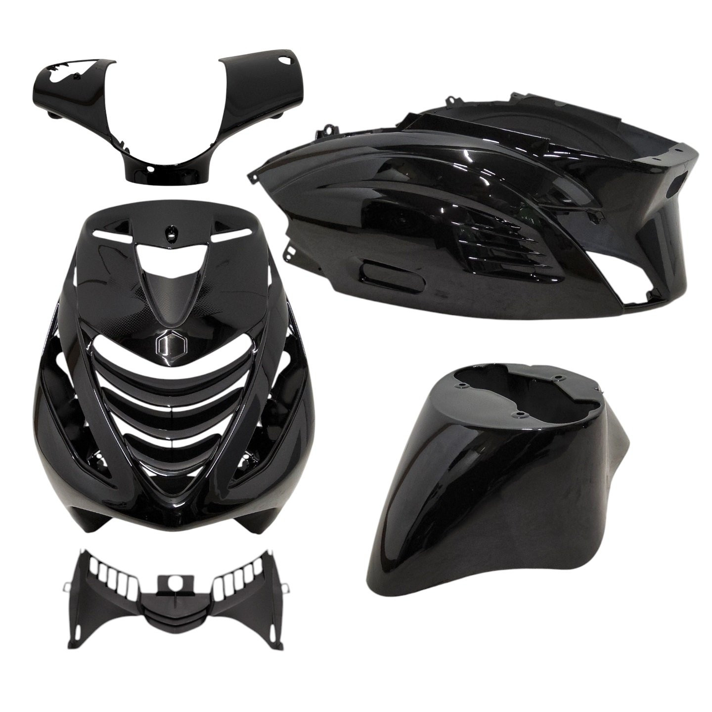 Kappenset Piaggio Zip Porsche Zwart Metallic - RS-1