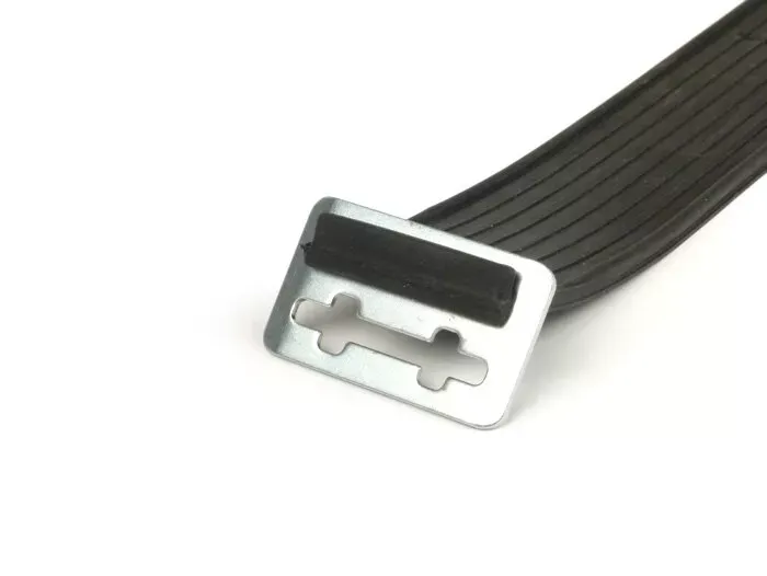 Rubberen Band Biba L=500mm (50cm) Zwart Met Haak Universeel Voor Bagagerek