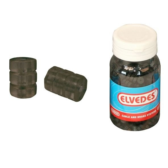 Rubberen O-ringen Elvedes Vrem Schakelkabel ø1,1-1,5mm  Zwart (Potje Met 250 Stuks)