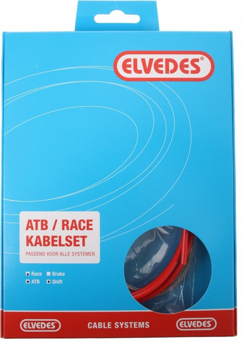 Schakel kabelkit Elvedes ATB Race Compleet Rood (in Doosje)