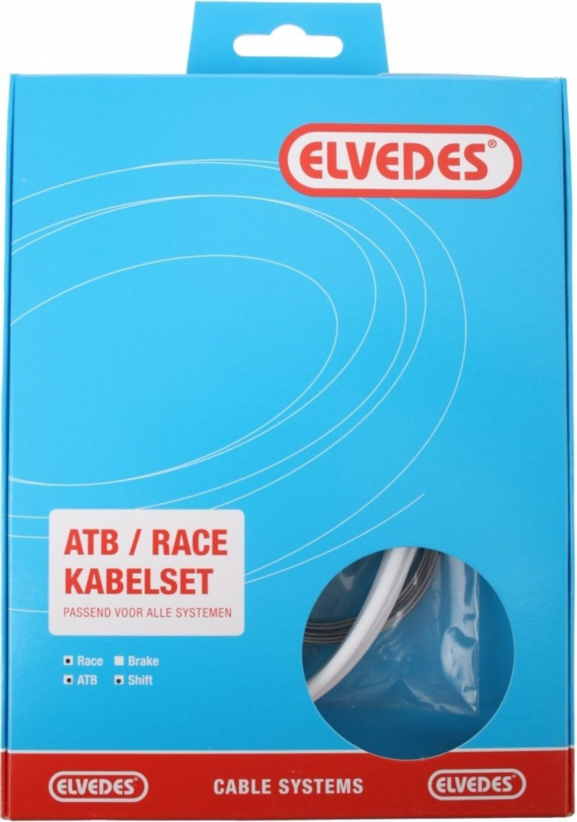 Schakel Kabelkit Elvedes ATB / Race Compleet Wit (in Doosje)