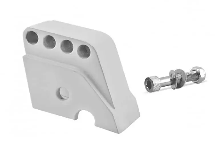 Schokbreker verlenger Piaggio - Wit