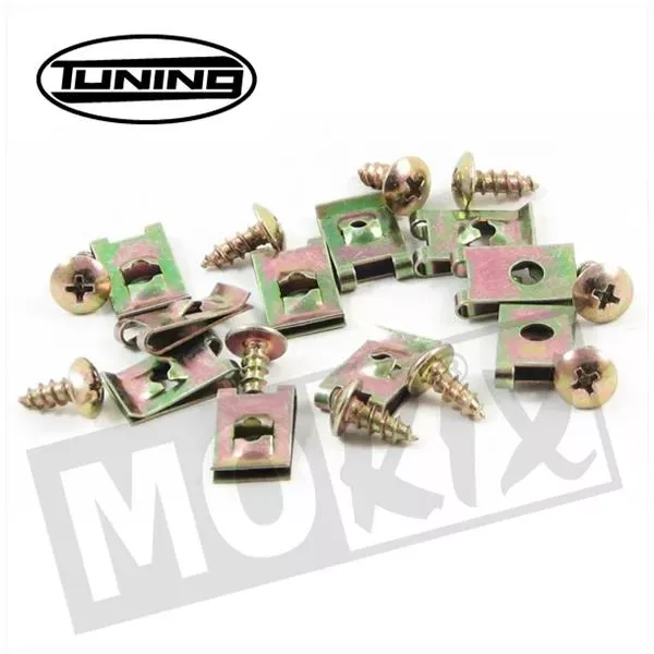 Schroevenset voor scooterkappen - m5 x 12 (10 stuks)