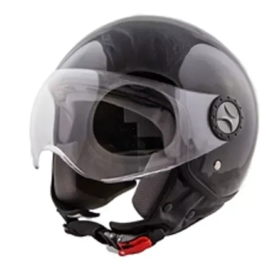 Scooterhelm Vito Loreto Glans Zwart - MAAT: M