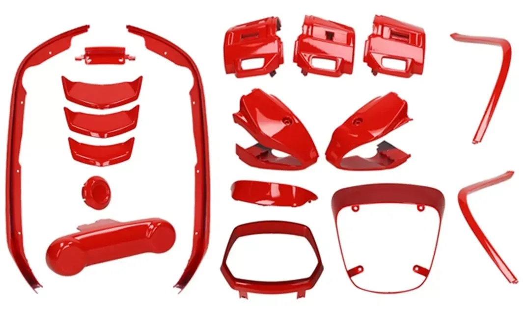 Stylingkit / Sierlijst Set Vespa Sprint (vanaf 2018) - Rosso / Rood