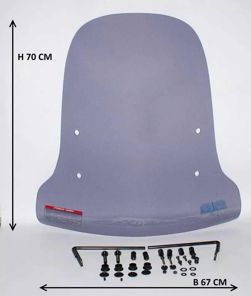 Windscherm AGM Goccia - Hoog - Smoke