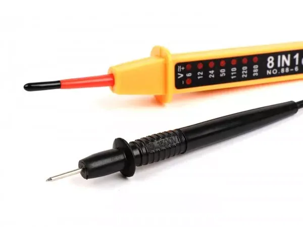 Spannungspr眉fer Mc Power 0v 500v Mit Led Anzeige Voor 6v 12v 24v 50v 110v 220v 400v