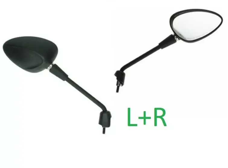 Spiegelset Vespa Sprint chroom links + rechts (lang)