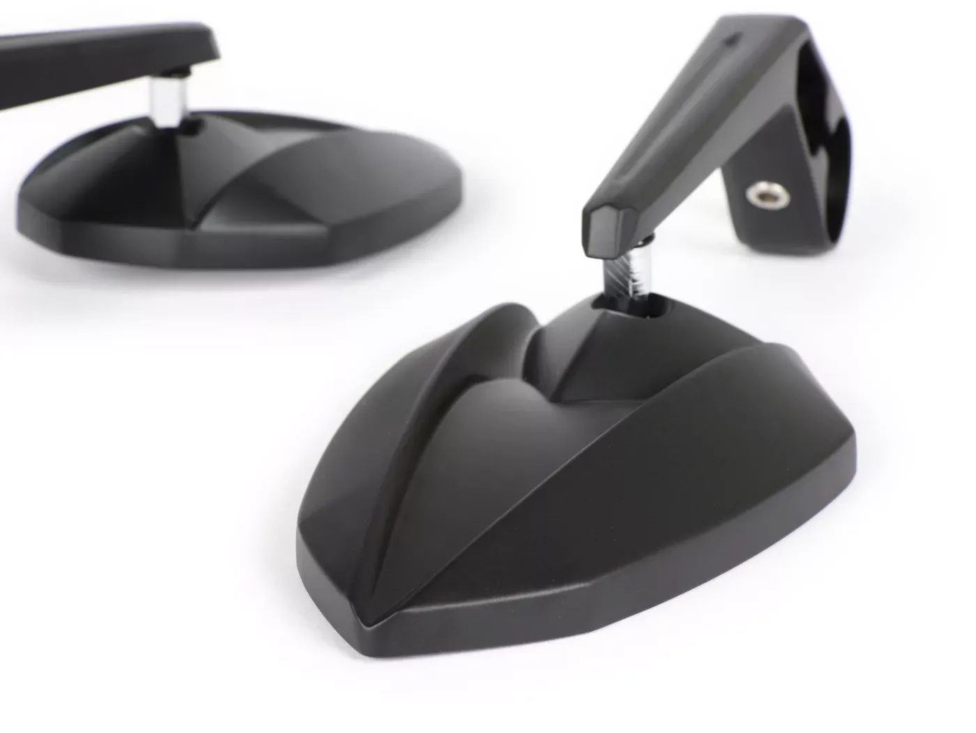 Spiegelset MOTO NOSTRA 1403 Stuuruiteinden Aluminium Mat Zwart Geanodiseerd- E Gemarkeerd