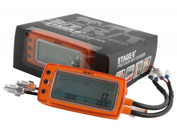 Stage6 R/T Toerenteller - Inclusief 2 Temperatuur meters - Orange