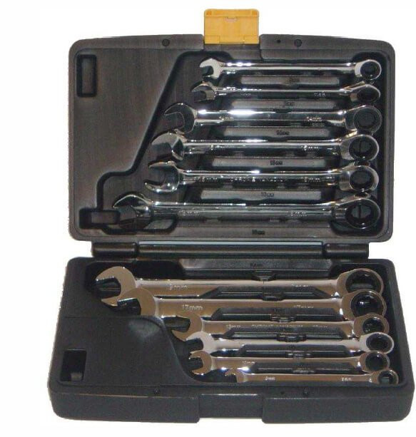 Steeksleutel met ratel - 8 Delig