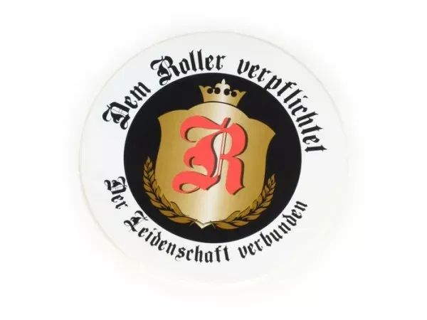 Sticker  95mm Dem Roller Verpflichtet  Der Leidenschaft Verbunden