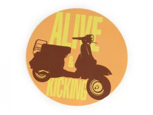 Sticker  95mm Springlevend