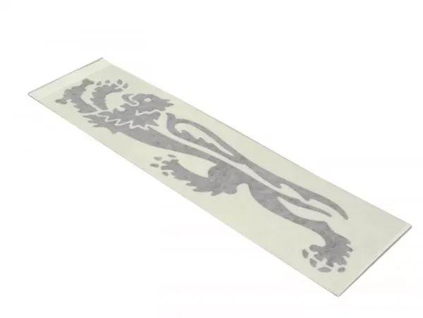 Sticker Malossi Leeuw 240mm lhs Zwart