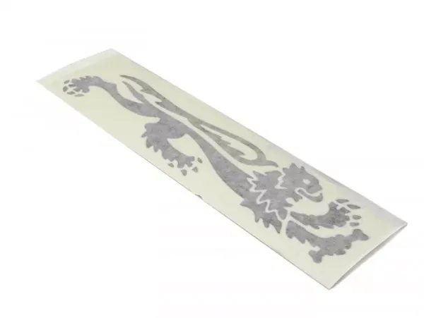 Sticker Malossi Leeuw 240mm  Rhs  Zwart