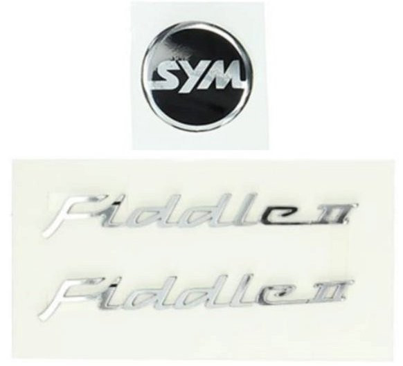 Stickerset Fiddle 2 - Chroom