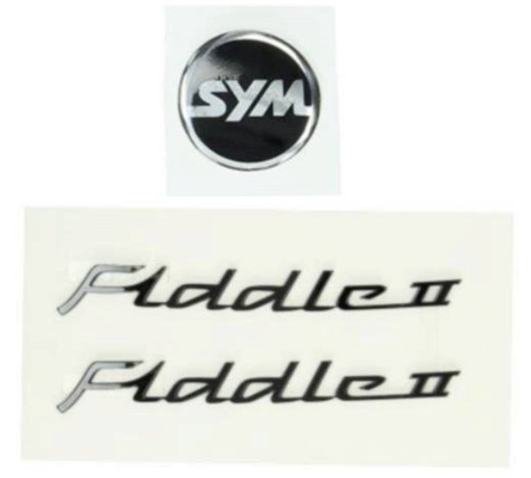 Stickerset Fiddle 2 - Zwart