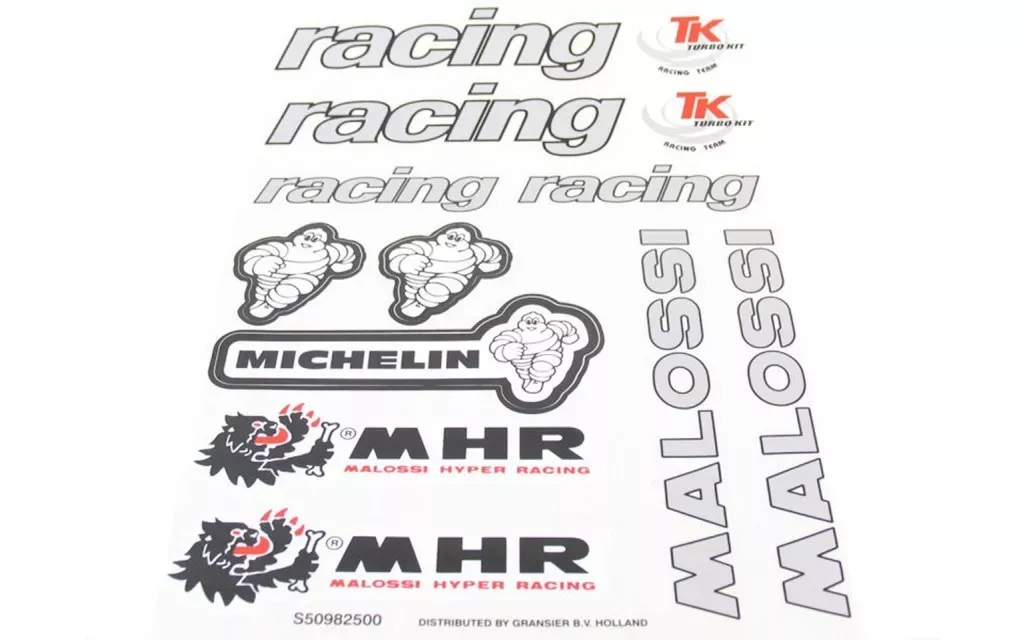 Malossi Stickerset (met Michelin)