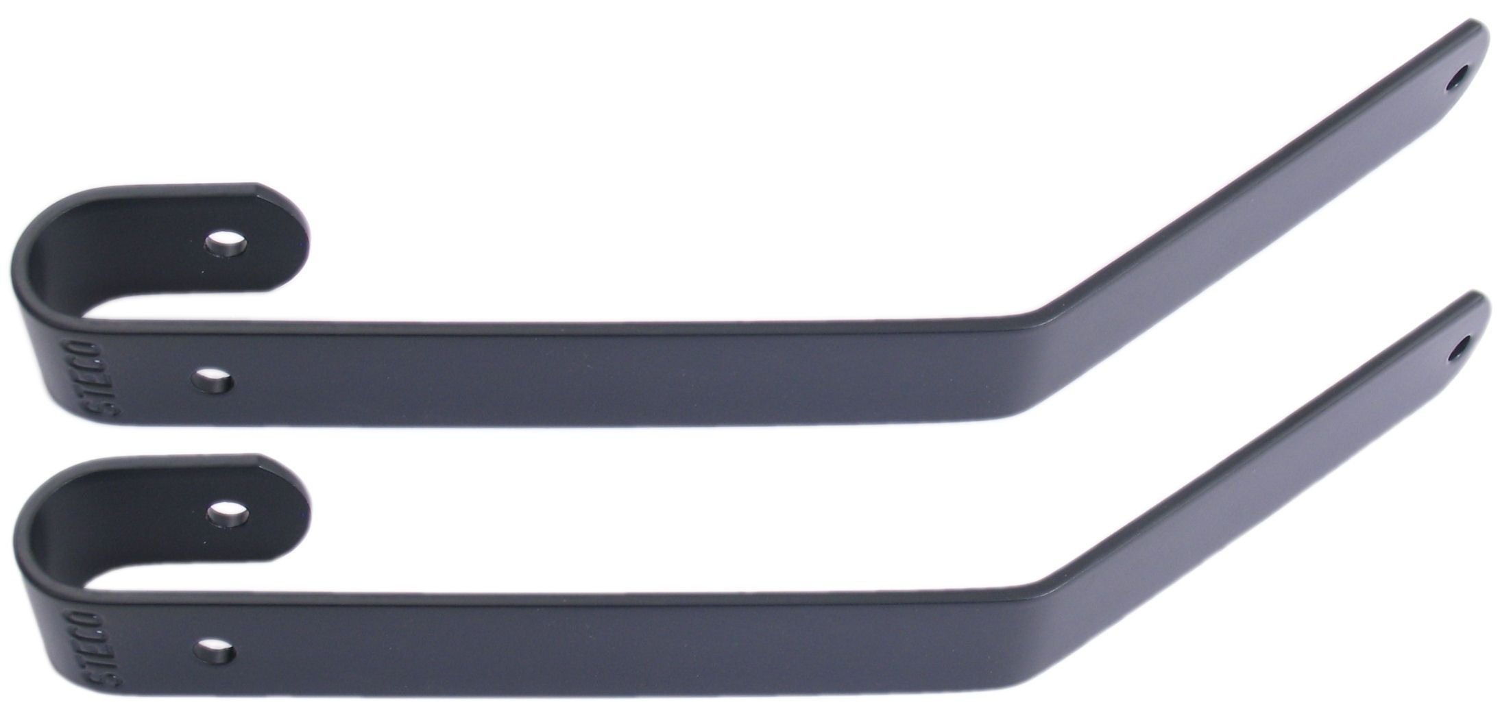 Stuurbeugelset Steco Comfort Extra Lang Mat Zwart