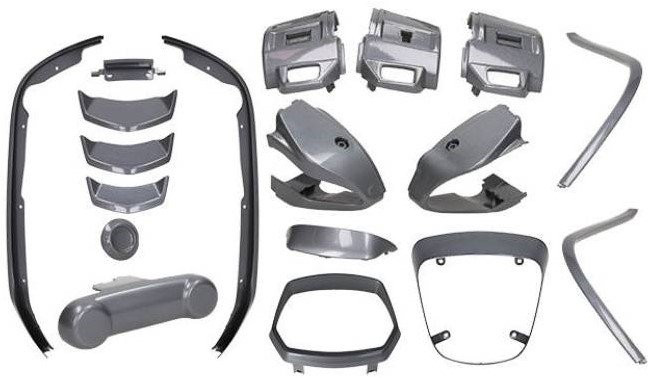 Stylingkit / Sierlijst Set Vespa Sprint (vanaf 2018) - Agaat Grijs