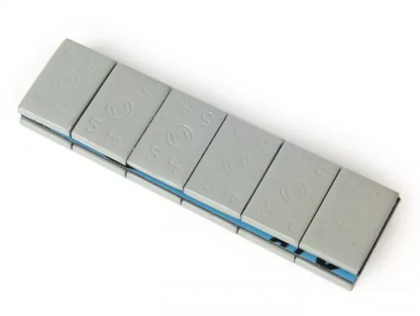 Tape a Gewichten Voor Velgen Würth Zelfklevend, 60g (12x5g), Slagvaste Poedercoating  Zilver