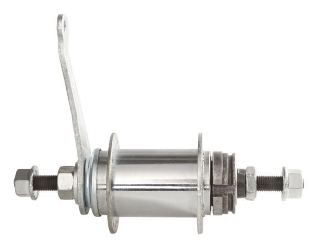 Terugtrap Remnaaf Verchroomd Met Asmoeren 36 Gaats 110 mm Inbouwmaat