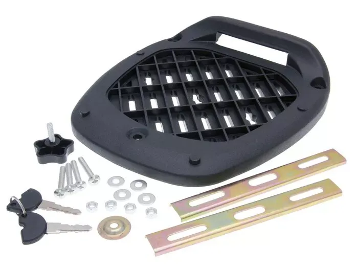 Topkoffer 101 Octane 28L- 395x300x395mm- Zwart Reflector Rood