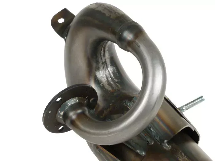 Uitlaat (alleen carrosserie zonder demper)  pm tuning pm59 x tech  piaggio lc 2 takt maxi   ongelakt