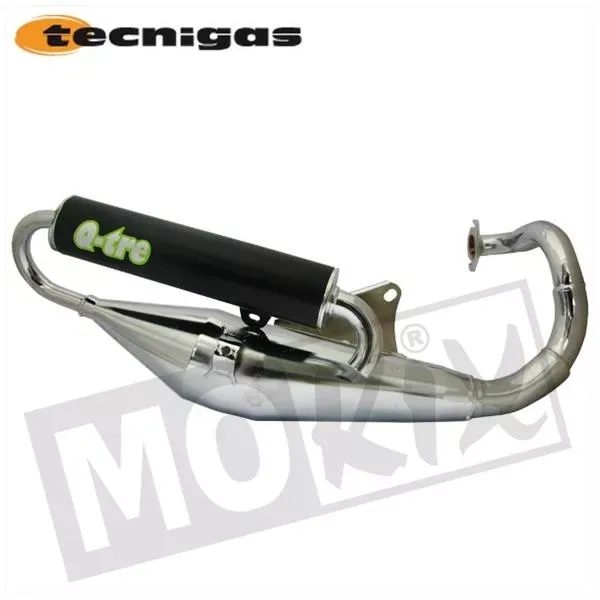 Uitlaat Tecnigas Q-tre chroom Peugeot Verticaal (speedfight / Vivacity)