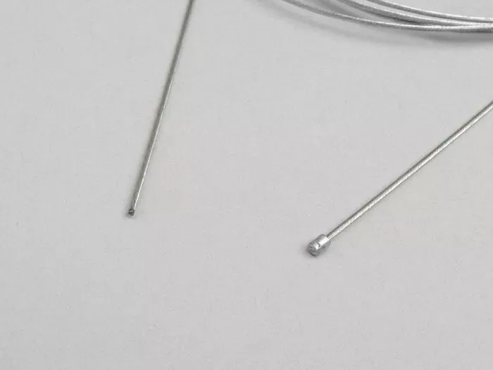 Universele Binnenkabel  ø=1,2mm x 2000mm Nippel ø=3,0mm x 3mm Gebruikt Als Gaskabel  Gelegde Kabel