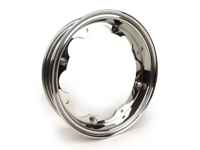 velg  BGM pro  lambretta li (serie 1 3), li s, sx, tv (serie 2 3)   roestvrij staal, gepolijst