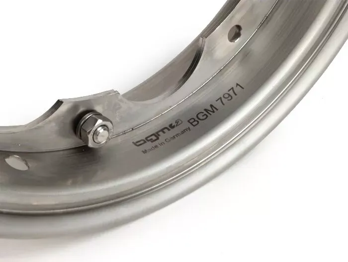 velg  BGM pro  lambretta li (serie 1 3), li s, sx, tv (serie 2 3)   roestvrij staal
