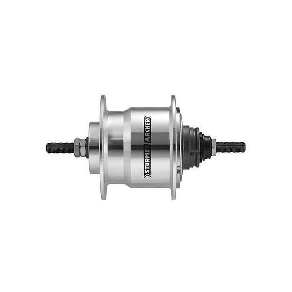 Versnellingsnaaf 4 Speed Sturmey Archer X-RF4 36 Gaats 170 mm Aslengte Zilver