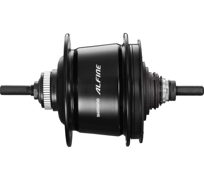 Versnellingsnaaf 8 Speed Shimano Alfine SG-S7001 Voor Schijfrem  36 Gaats Zwart