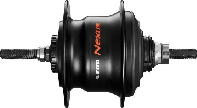 Versnellingsnaaf Shimano Nexus 7 SG-C3001 Voor Rollerbrakes Velgrem 36 Gaats Zwart