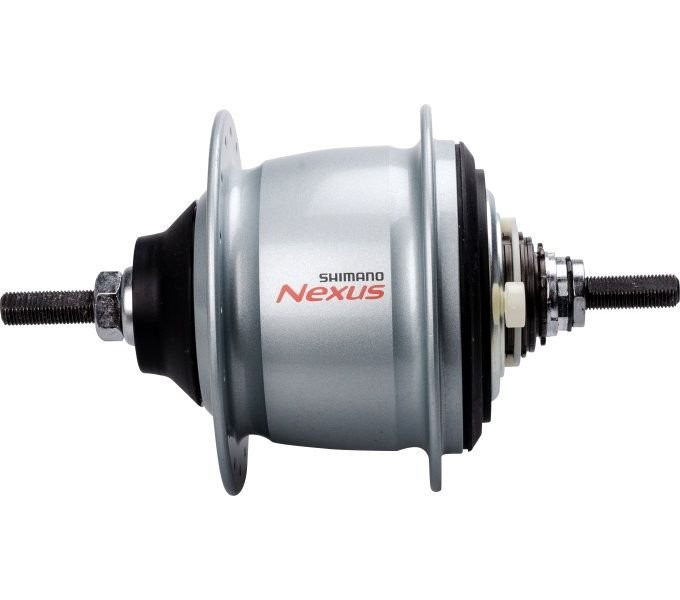 Versnellingsnaaf Shimano Nexus 8 SG-C6001 Voor Rollerbrakes Velgrem 36 Gaats Zilver