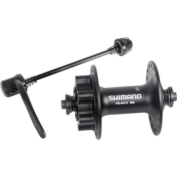 Voornaaf Shimano FH-M475 36 Gaats  6 Bouts Met Remschijfbevestiging Zwart