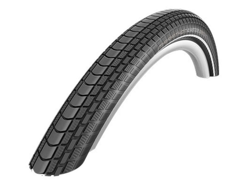 Vouwband Schwalbe Marathon Almotion V-Guard 28 x 2.15- 55-622mm Zwart Met Reflectie