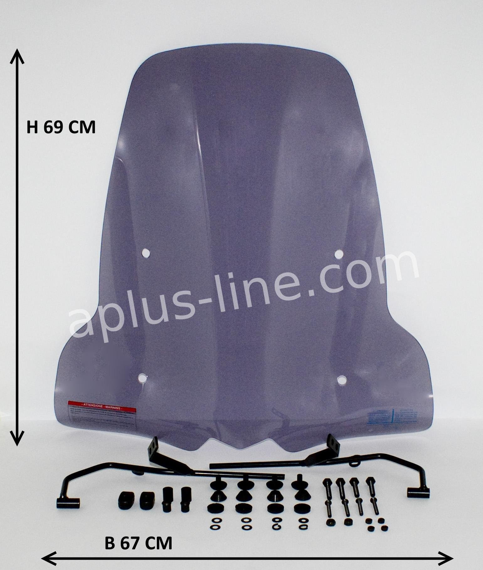 Windscherm Kymco Agility 16 inch - Smoke