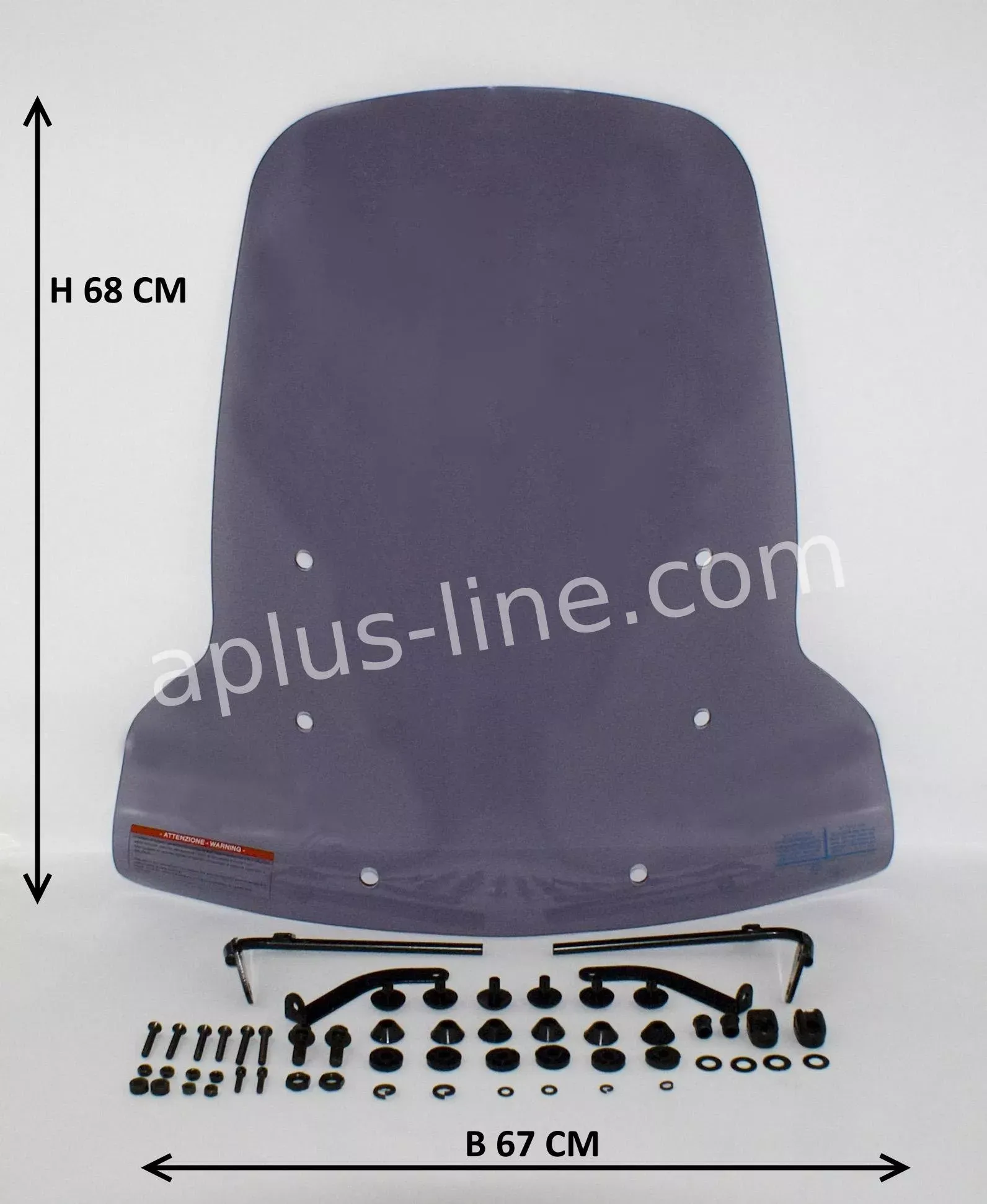 Windscherm Sym Mio 50i (New) v.a. 2018 - Smoke