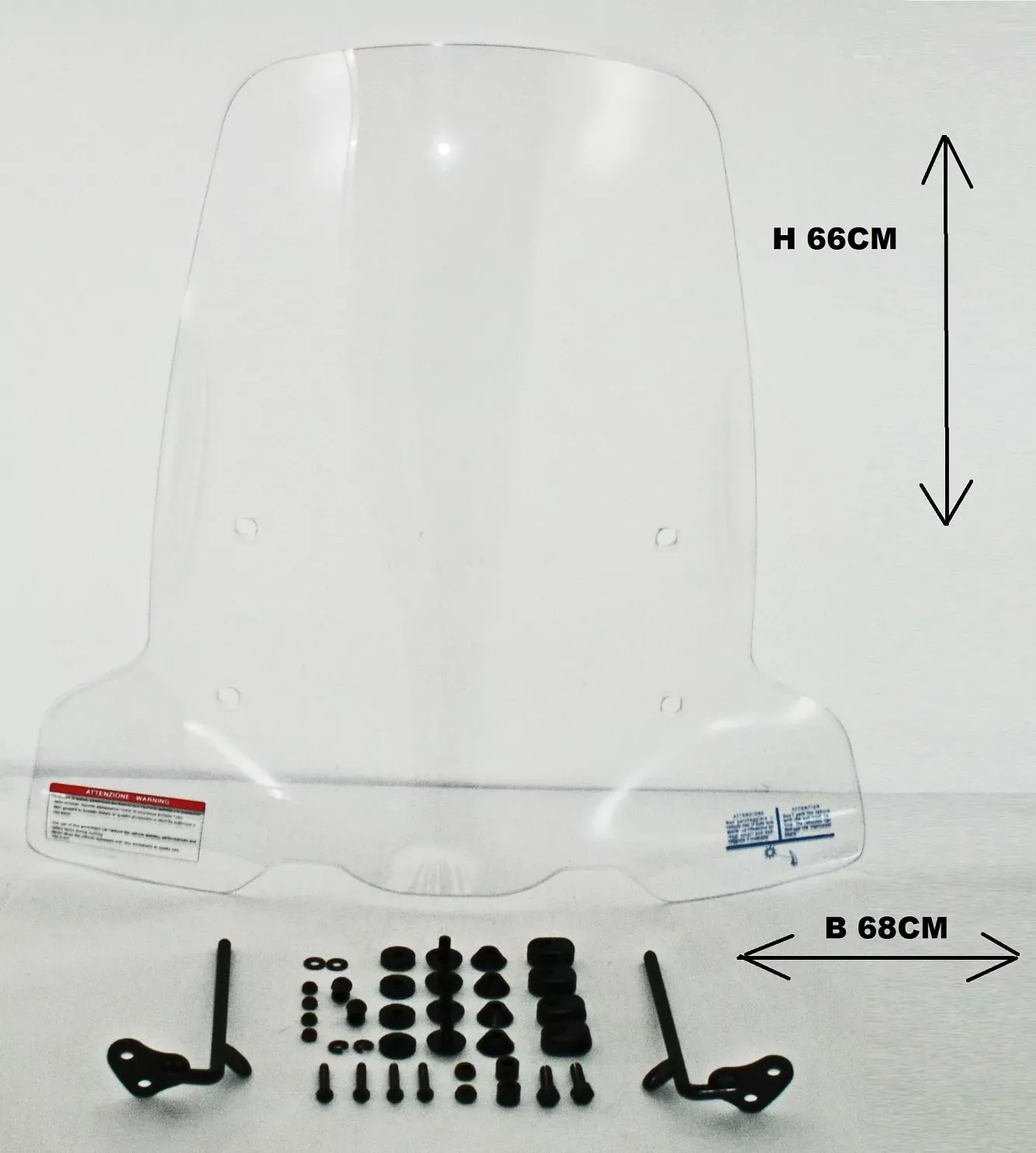 Windscherm passend op Niu N - Hoog