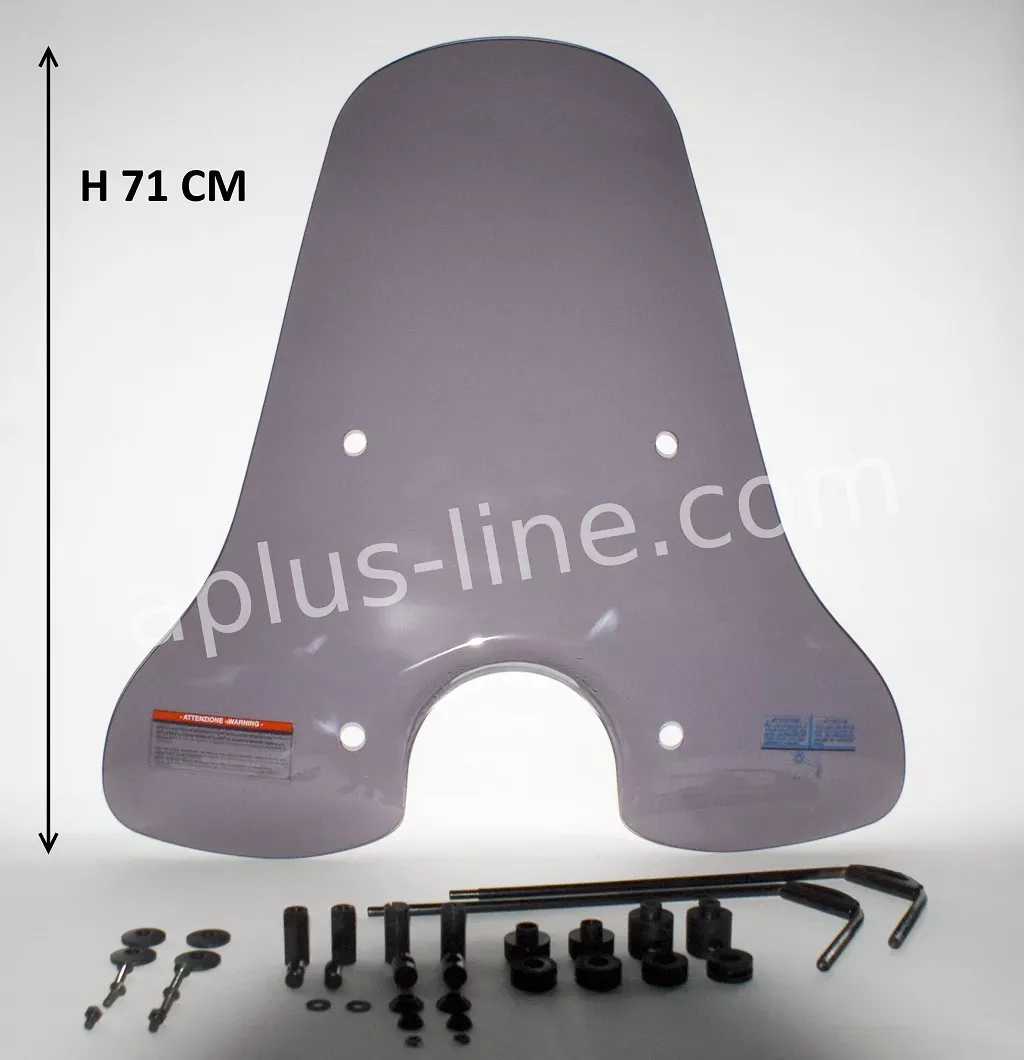 Windscherm Vespa LX - Smoke