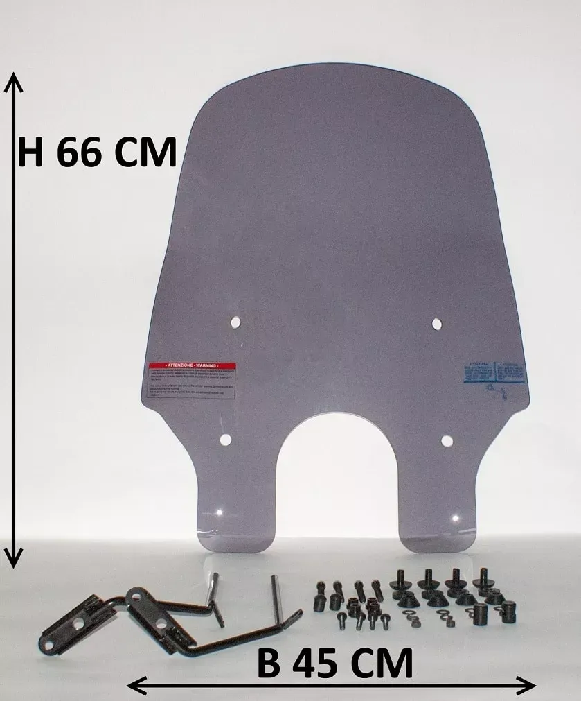 Windscherm Sym Allo - Hoog / Smoke