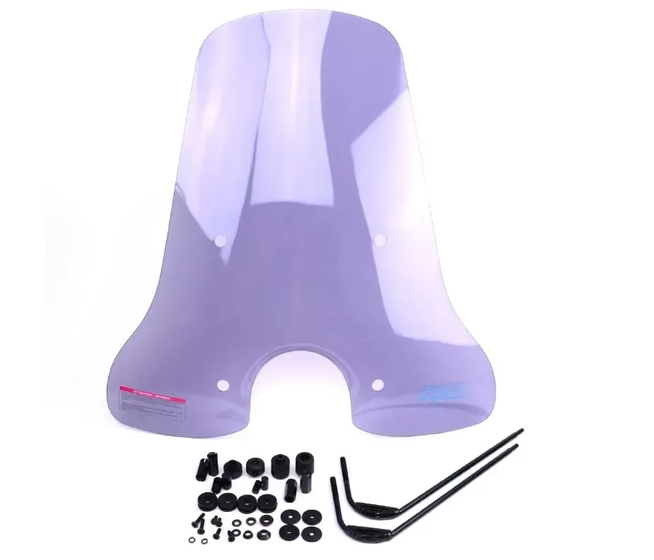 Windscherm Vespa LX Hoog / Smoke (zwarte beugels)