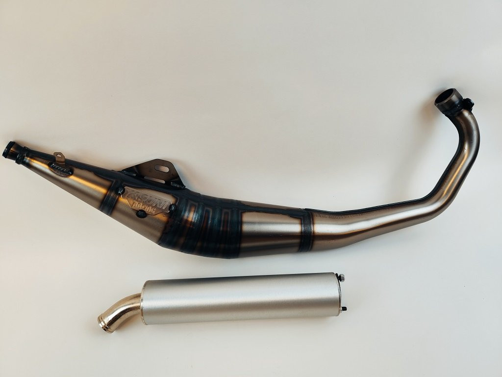 Yasuni R1 Aprilia RS50,Rieju RS2,TZR50 uitlaat  Alu demper