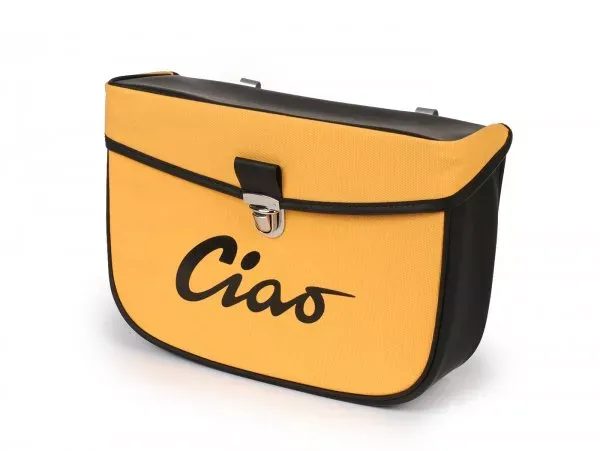 Zadeltas Moto Nostra Ciao Geel Zwart