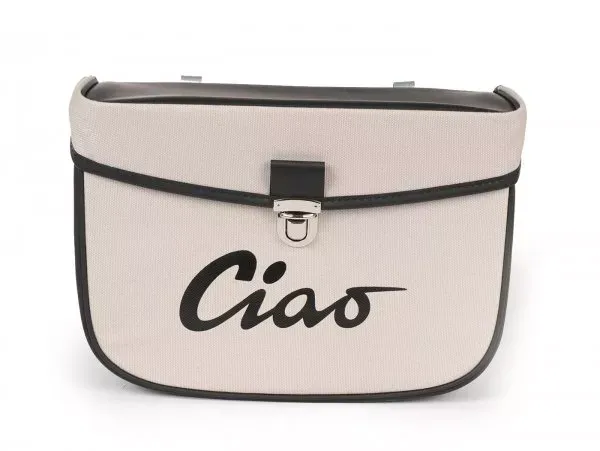 Zadeltas Moto Nostra Ciao Grijs Zwart