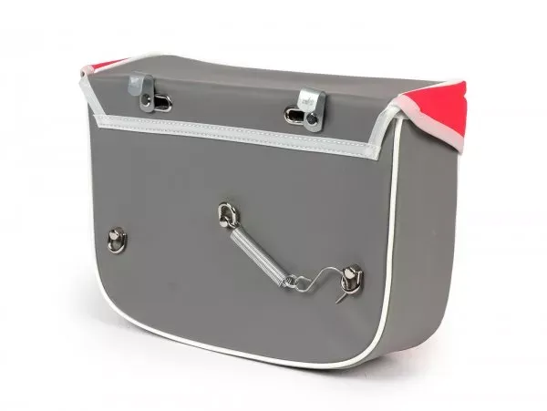 Zadeltas Moto Nostra Ciao Rood Grijs