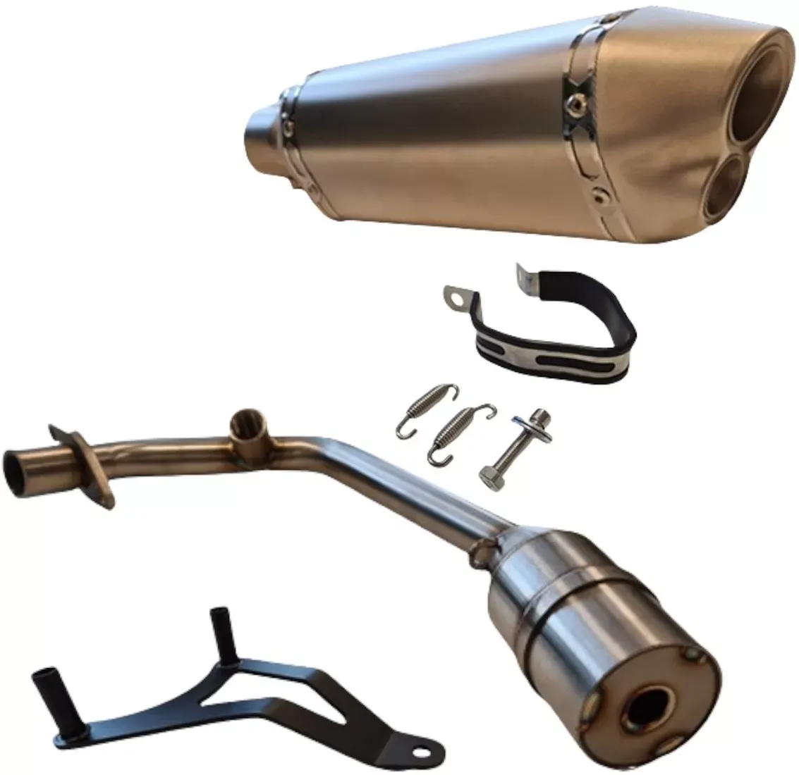Uitlaat Alpha Styling - Piaggio Zip / Vespa Sprint 4T -  iGet Euro 4 (Titanium doubble)